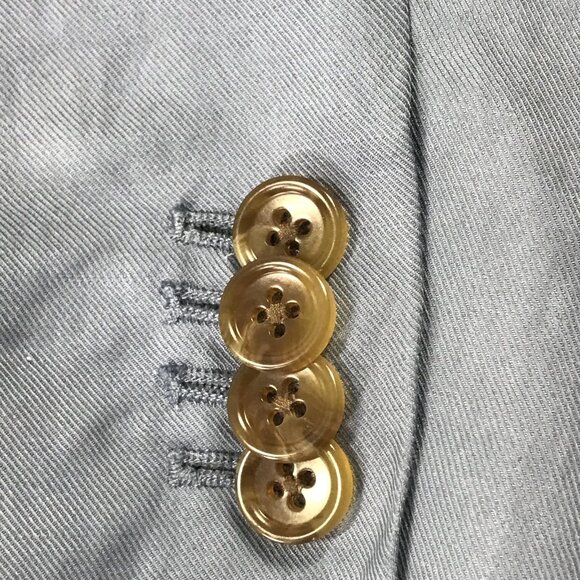 Everlane Blazer Womens 00 Light Blue Linen Blend 2 Button Tailored Office Career - Picture 7 of 9